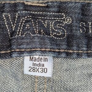 Vans Authentic Dark Blue Denim Jeans Size 28 X 30